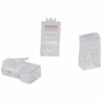 Fiche RJ45 catégorie5e 8 contacts largeur 11,7mm pour câble rond (051703)