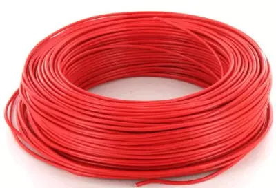 Fil �lectrique rigide H07VR 16mm2 Rouge - Couronne de 100m