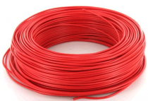 Fil électrique rigide H07VR 16mm2 Rouge - Couronne de 100m