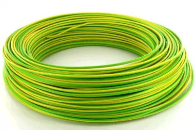 Fil �lectrique rigide H07VR 16mm2 Vert/jaune - Couronne de 100m