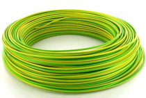 Fil électrique rigide H07VR 16mm2 Vert/jaune - Couronne de 100m