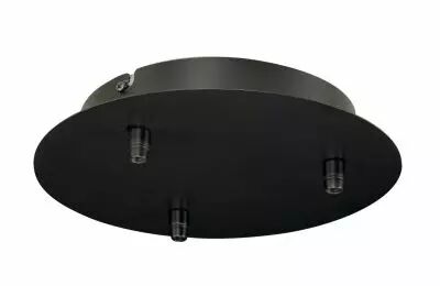 FITU, pat�re 3 passe-fils int�rieure, ronde, noir (132610)