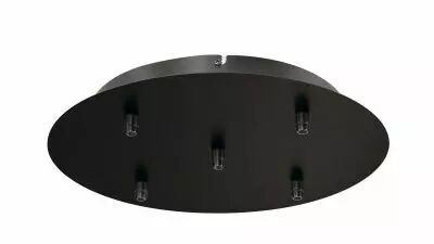 FITU, pat�re 5 passe-fils int�rieure, ronde, noir (132620)