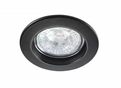 FIXO - 12 - Encastr� GU5,3, rond, fixe, noir, lampe non incl. (4785)