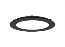 FLAT CCT - Downlight plat rond fixe noir 110° LED 12W 770lm 3000/4000K (CCT) (50806)