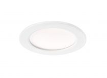 FLAT-ISO-Downlight IP20/65 recouvr., fixe, blanc, LED 13W 1050lm 3000/4000K(CCT) (50701)