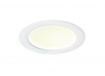FLAT LED - Downlight plat, rond, fixe, blanc, 110°, LED intég. 13W 3000K 840lm (50104)