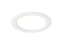 FLAT LED-Downlight plat rond fixe blanc 110° LED intég 20W 4000K 1700lm dimmable (50379)