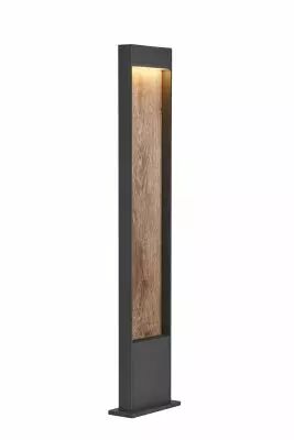 FLATT 100, borne ext�rieure, anthracite/imitation bois, LED, 9,7W, 3000K/4000K, IP65 (1002959)