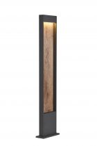 FLATT 100, borne extérieure, anthracite/imitation bois, LED, 9,7W, 3000K/4000K, IP65 (1002959)