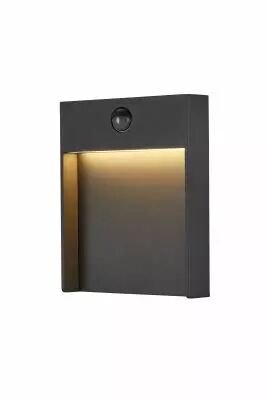 FLATT SENSOR, applique ext�rieure, anthracite, LED, 16W, 3000K/4000K, IP54, d�tecteur de mouvements (1002954)
