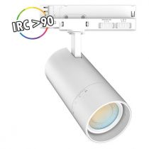 focus slim ii spot sur rail blc 20w/15w/10w 3cct ip20 angle ajus 3ans (100393)
