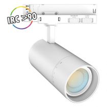 focus slim ii spot sur rail blc 35w/30w/25w 3cct ip20 angle ajus 3ans (100395)