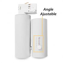 focus slim spot sur rail blc 20w 4000k ip20 angle ajus (8360)