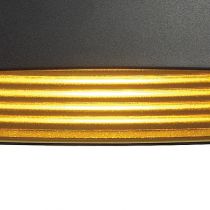 FORCHINI M 50, suspension intérieure, Ø 50 cm, noir/or, E27, 40W max (155930)