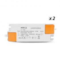 galaxie plafonnier 595 x 1195mm 60w 3000k ugr19 5ans (x2) (77608)