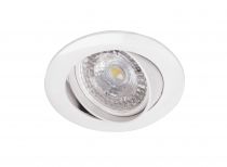 GALAXY - Encastré GU10, blanc, a/lpe LED 4,5W 4000K 390lm, dimmable par inter (51153)