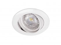 GALAXY - Encastré GU10, rond, basc., blanc, a/lpe LED 6W 4000K 500lm incl. (51055)