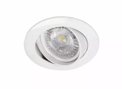 GALAXY - Encastr� GU10, rond, basculant, blanc, lampe non incl.,conx�s/outil (4890)