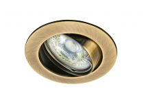 GALAXY - Encastré GU10, rond, basculant, bronze, lampe non incl.,conx°s/outil (4902)