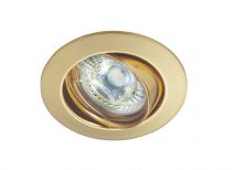 GALAXY - Encastré GU10, rond, basculant, doré, lampe non incl.,conx°s/outil (4892)