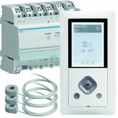 Gestionnaire �nergie RT2012 chauffage �lectrique 2 zones blanc (EK482)