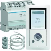 Gestionnaire énergie RT2012 chauffage électrique 2 zones blanc (EK482)