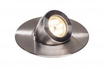 GIMBLE OUT, encastré de sol extérieur, inox brossé, LED, 13W, 3000K, IP67, inox 316 (1000384)