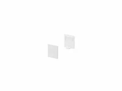 GRAZIA 10, embouts pour profil en saillie plat, avec diffuseur haut, blanc, 2 pi�ces (1000482)
