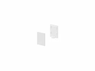 GRAZIA 10, embouts pour profil en saillie standard, avec diffuseur haut, blanc, 2 pi�ces (1000485)