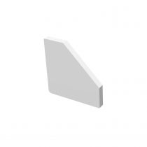 GRAZIA 10 EDGE, embout pour profil en saillie, blanc (1004894)