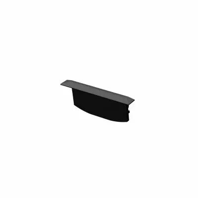 GRAZIA 60, embout pour profil � encastrer, noir (1004909)