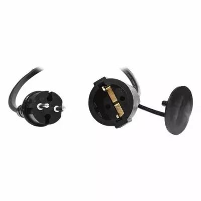 guirlande foraine cable plat noir 10 metres 20 douilles e27 (5101)