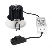 H-LIGHT, encastré de plafond intérieur, rond, blanc mat, LED, 11W, 2700K, variable Triac (114481)