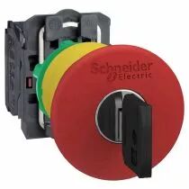 harmony - bouton arrêt d\'urgence à clé xb5 - rouge (xb5as9442)