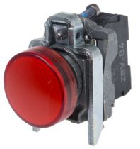 Harmony XB4 - voyant - avec LED - 24VACDC - Ø22 - cabochon lisse rouge (XB4BVB4)