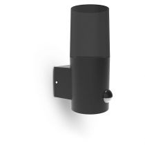 helios applique 1 x e27 cylindrique ip44 alu + detect ir (100939)