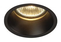 HORN, encastré de plafond intérieur, simple, noir mat, GU10/QPAR51, 50W max (112910)