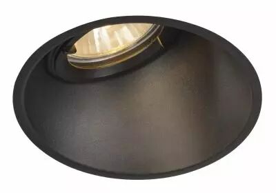 HORN-A, encastr� de plafond int�rieur, noir mat, GU10/QPAR51, 50W max, IP21 (113150)