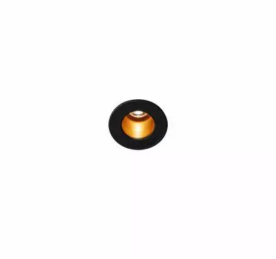 HORN MINI, encastr� de plafond ou mural int�rieur, noir/or, LED, 1,2W, 3000K (1000917)