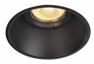 HORN-O, encastr� de plafond int�rieur, noir mat, GU10/QPAR51, 50W max, IP21 (113160)