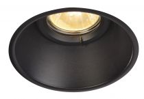 HORN-O, encastré de plafond intérieur, noir mat, GU10/QPAR51, 50W max, IP21 (113160)