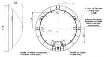 Hublot avec détection asymétrique VOILA ACCESS 24W Blanc Module LED 4000K (10750410)