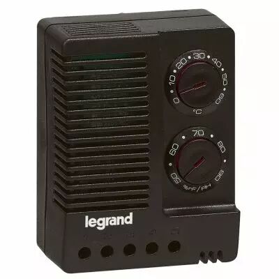 Hygrothermostat - 230 V~ - 50/60 Hz - r�glable 0-60 �C et 50-90 % d\'humidit� (035312)