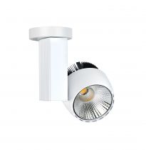 IKAR 01 - Proj. s/patère, blanc, angle 36°, LED intég. 40W 3000K 4000lm (50188)