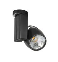 IKAR 01 - Proj. s/patère, noir, angle 36°, LED intég. 40W 3000K 4000lm (50364)