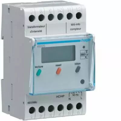Indicateur de consommation �lectrique pour compteur �lectronique 230V (49321)