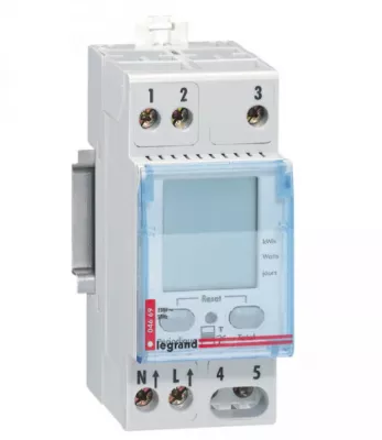 indicateur de consommation pour compteur monophas� 230 v - 2 modules din (004669)