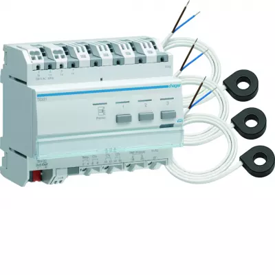 Indicateur de consommations KNX avec 3 tores (TE332)