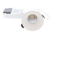 indigo-aby 2 rd 9w 750lm 3000k 36° dim blanc mat (do462ww30)